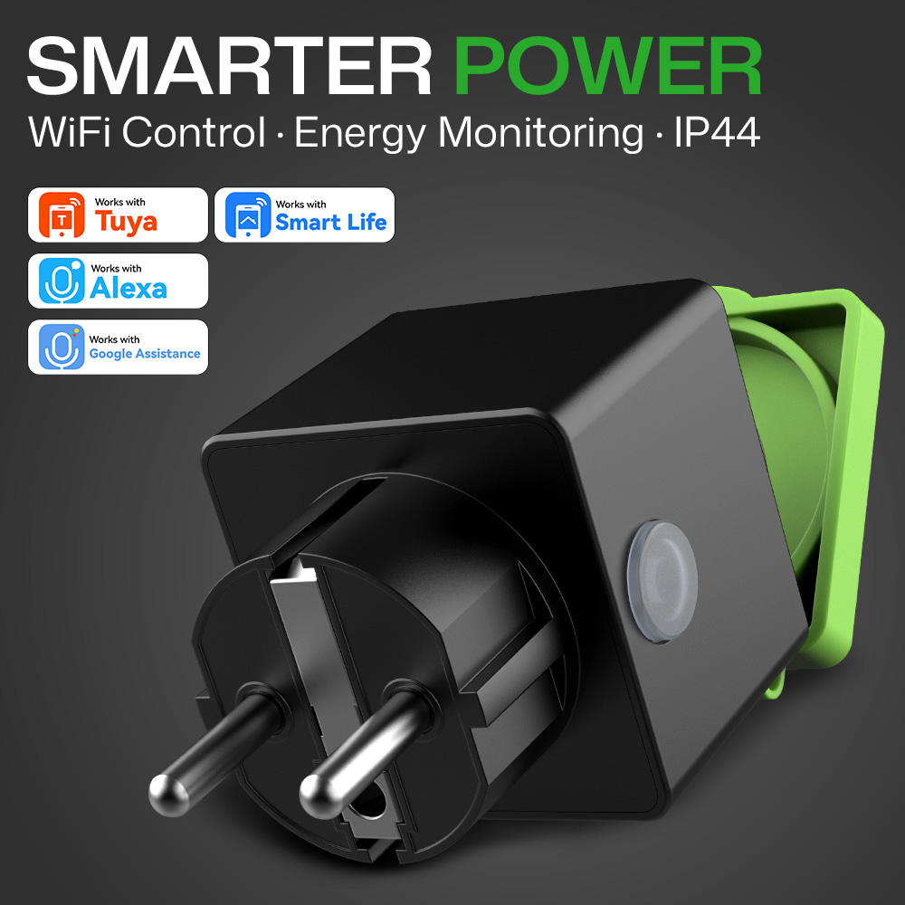 Smart Socket With Timer Countdown - HIMOJO WiFi Smart Socket for Tuya