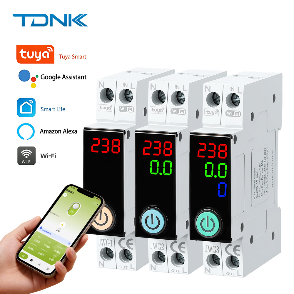 Energy Meter Din Rail Wifi - Tuya WiFi Din Rail Smart Circuit