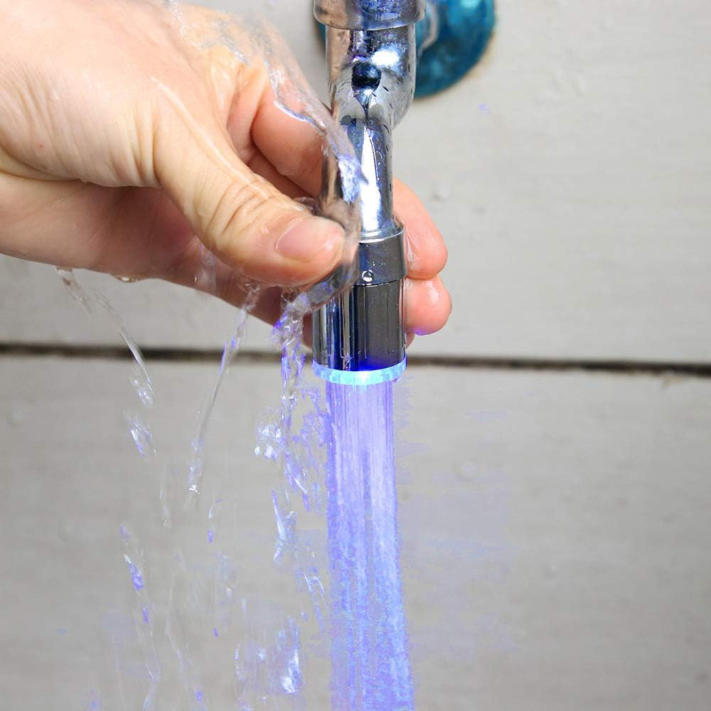 Smart Plug Outdoor Waterproof - 1-4PCS Change Automatically 7-Color LED Faucet
