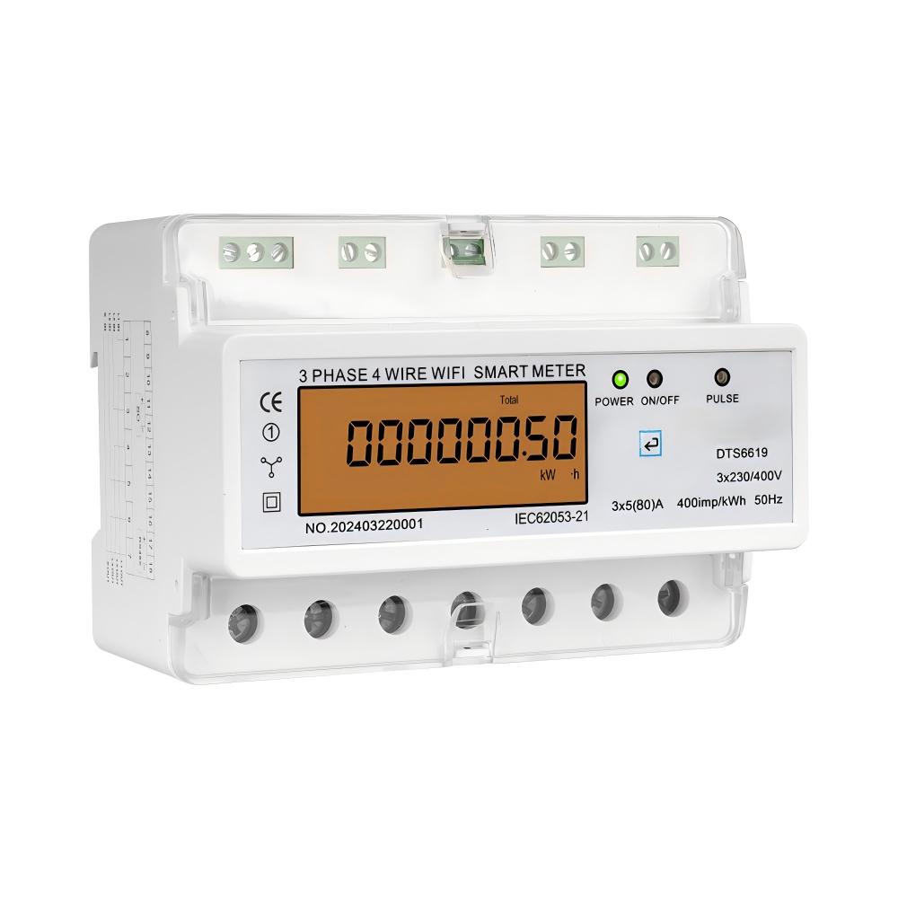 3 Phase 4 Wire WiFi Smart Ener - огляд і ціна Energy Meter Din Rail Wifi