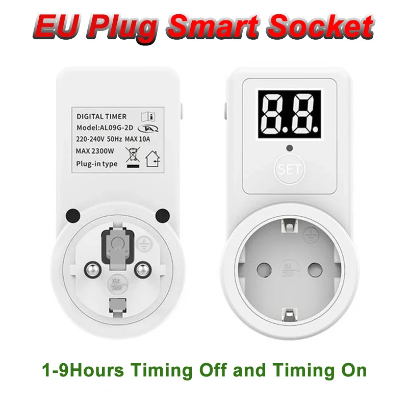 Digital Countdown Timer EU Plu - огляд і ціна Smart Socket With Timer Countdown