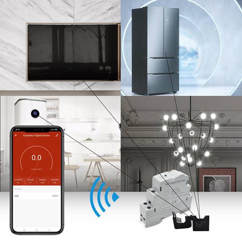 Tuya Smart Wifi Electricity KW - огляд і ціна Energy Meter Din Rail Wifi
