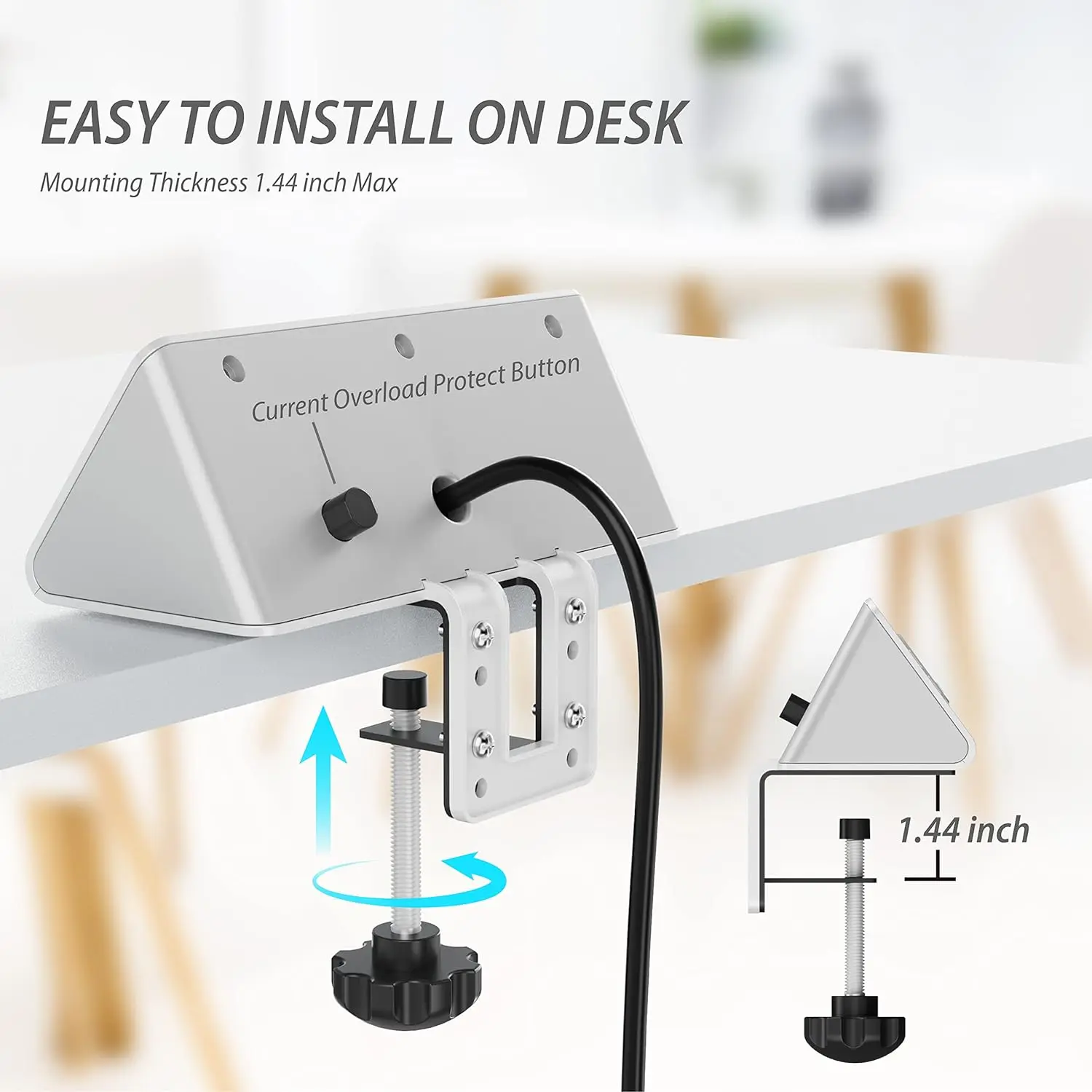 Desk Power Bar with PD 20W USB - огляд і ціна Smart Power Strip 4 Outlet Usb