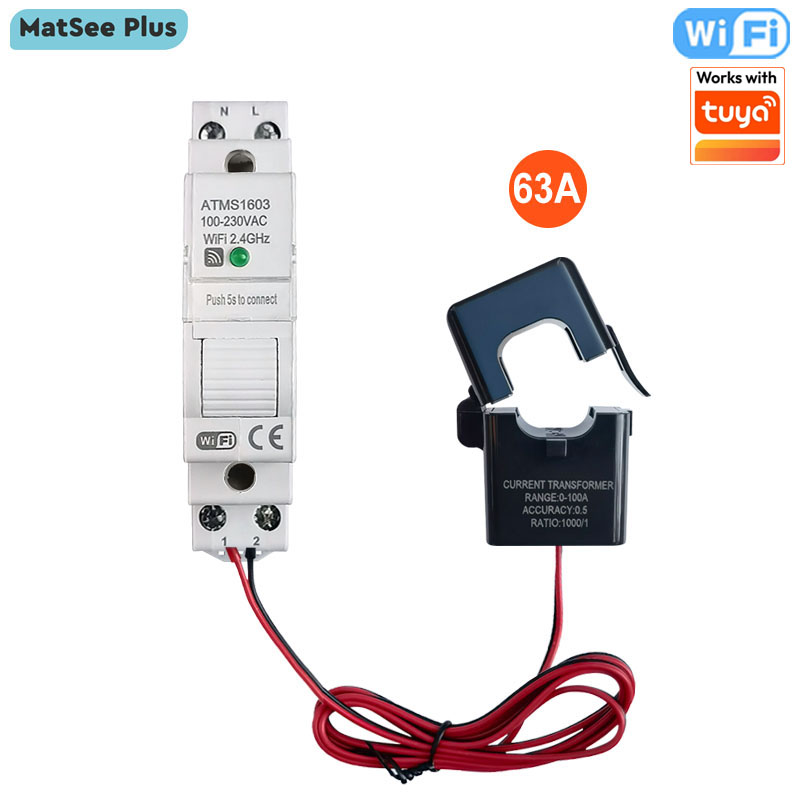 Smart WiFi Digital Energy Mete - огляд і ціна Energy Meter Din Rail Wifi