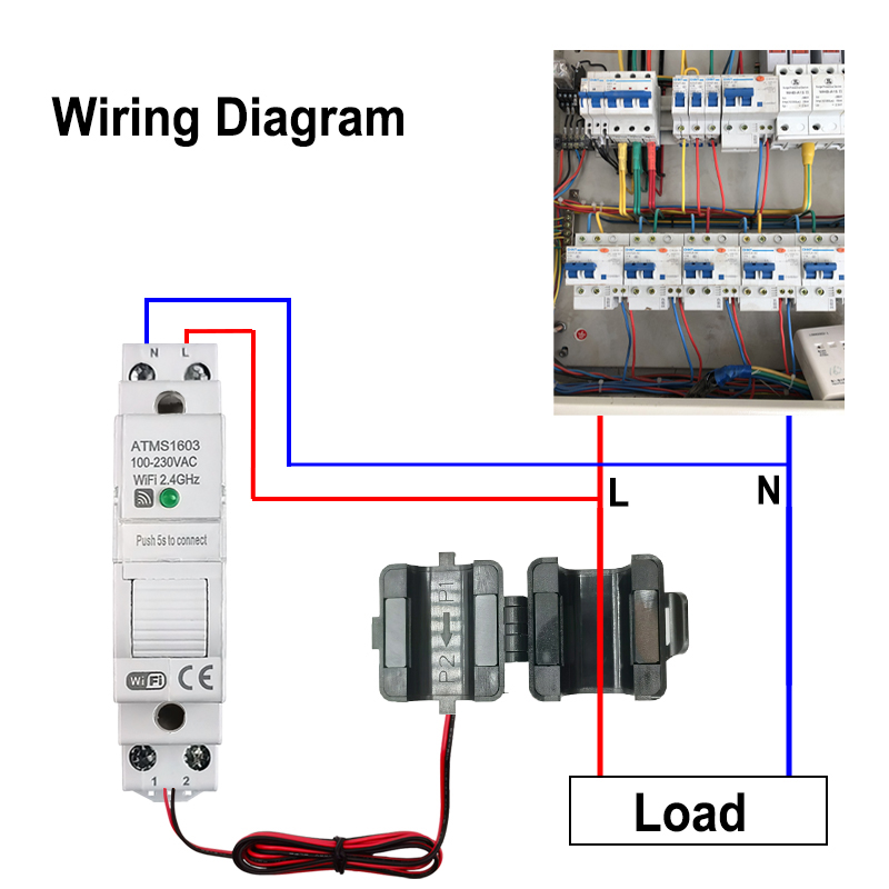 Smart WiFi Digital Energy Mete - огляд і ціна Energy Meter Din Rail Wifi