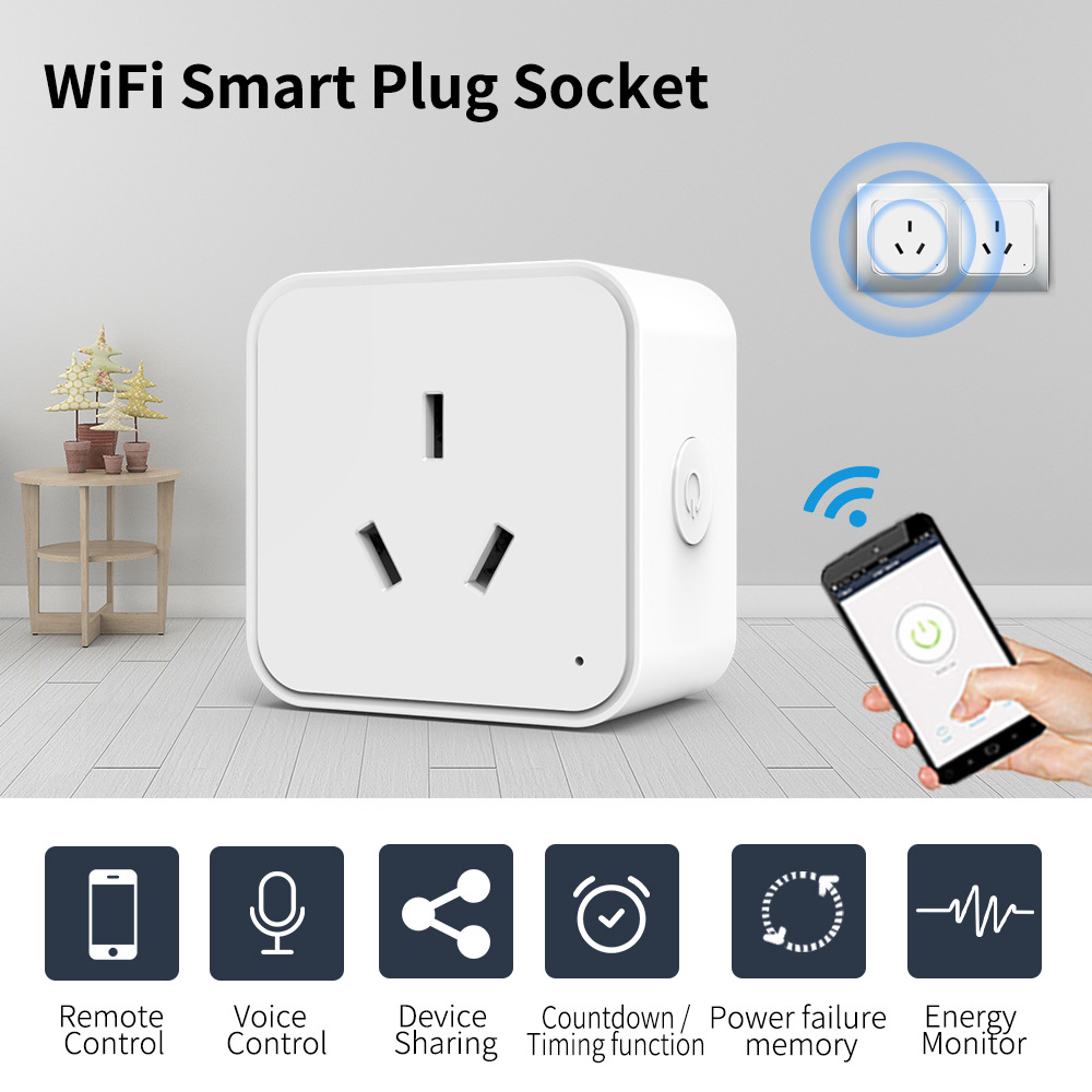 Tuya WIFI Smart Socket AU 16A  - огляд і ціна Smart Plug Zigbee 16A