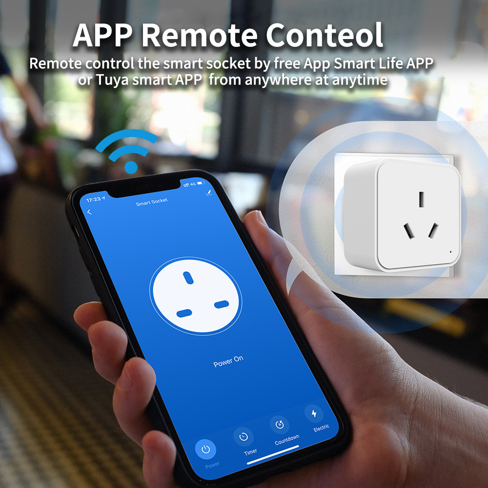 Tuya WIFI Smart Socket AU 16A  - огляд і ціна Smart Plug Zigbee 16A