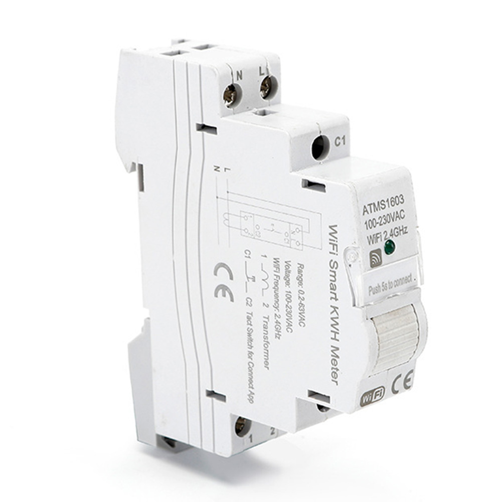 A72Z 1 PCS ATMS1603 Tuya Singl - огляд і ціна Energy Meter Din Rail Wifi