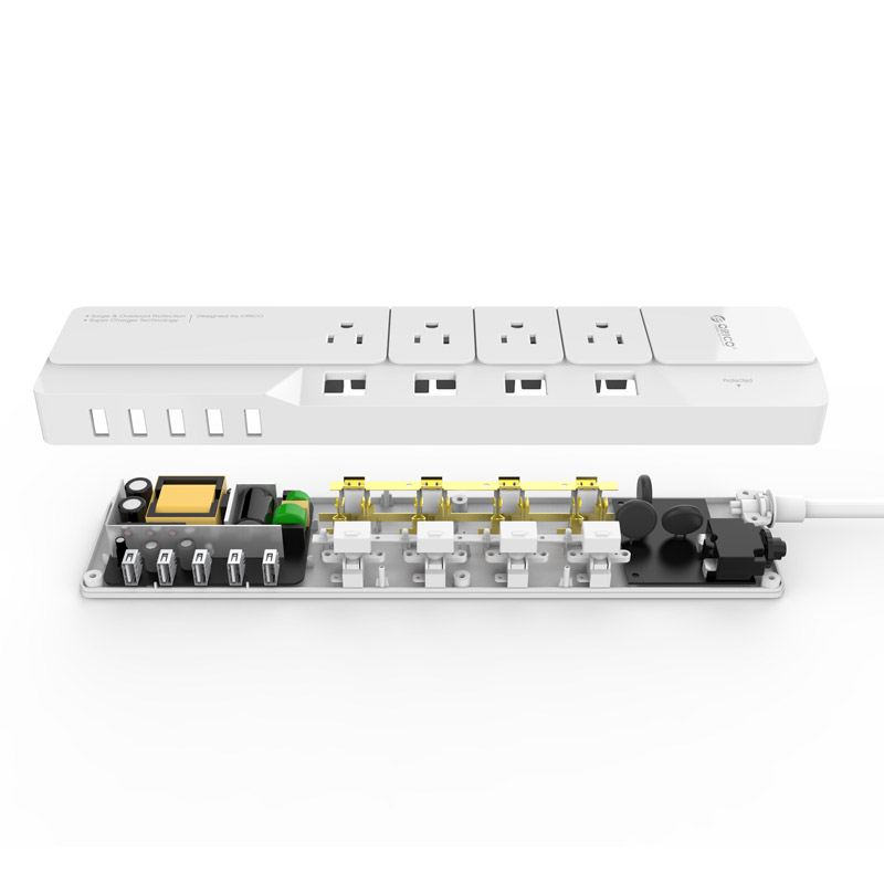 ORICO 4AC Outlets 5USB Ports P - огляд і ціна Smart Power Strip 4 Outlet Usb