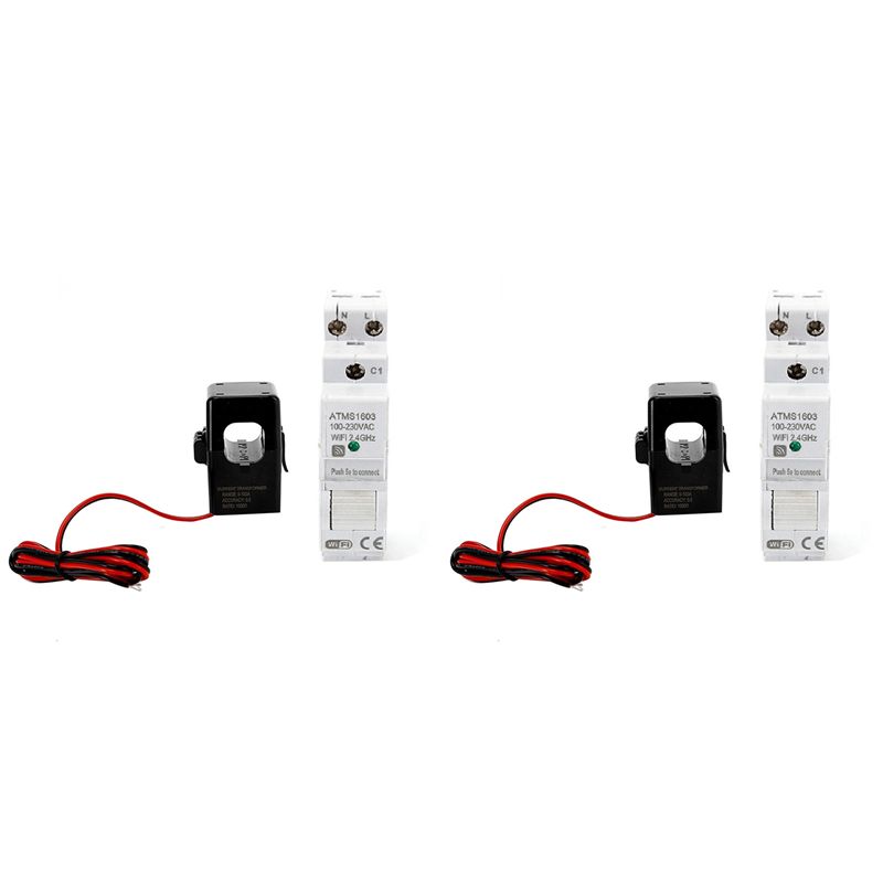 ABJI-2X ATMS1603 Tuya Single P - огляд і ціна Energy Meter Din Rail Wifi