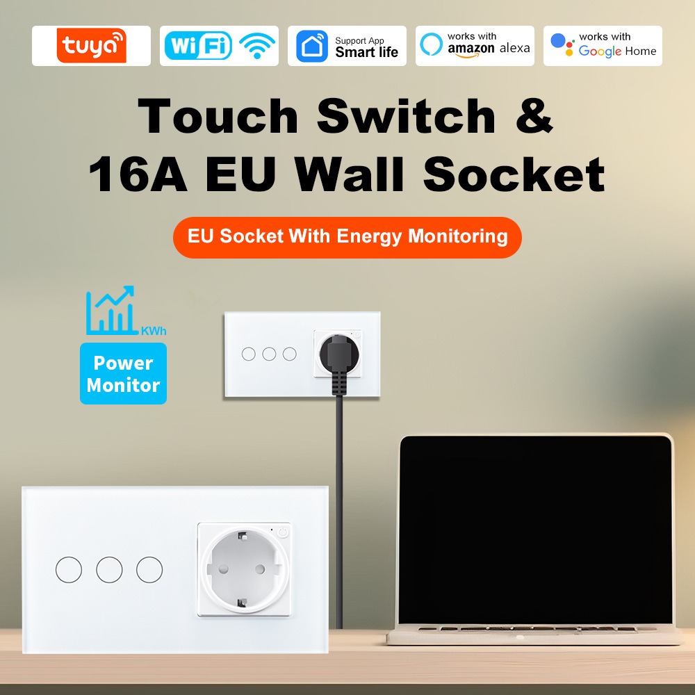 WiFi Smart Wall Socket 16A 200 - огляд і ціна Smart Socket 16A Tuya App