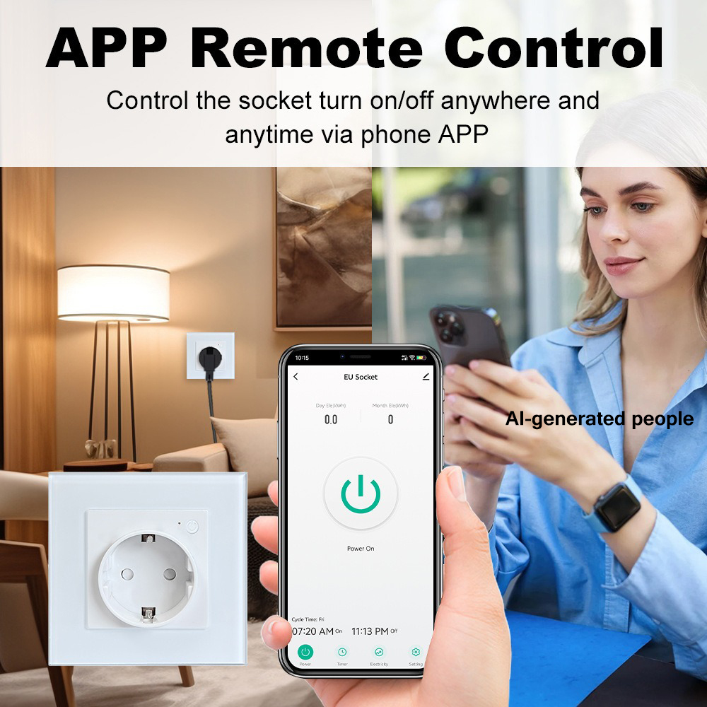 WiFi Smart Wall Socket 16A 200 - огляд і ціна Smart Socket 16A Tuya App