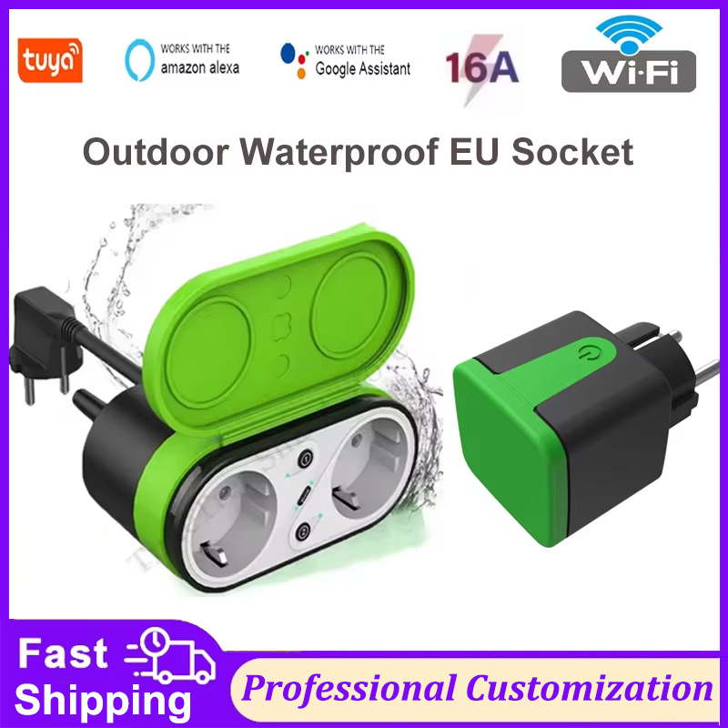 Tuya EU 16A Wifi Smart Outdoor - огляд і ціна Smart Plug Outdoor Waterproof