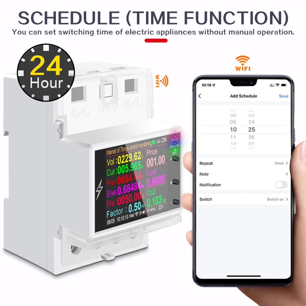 AT4PW WIFI Din Rail Smart Ener - огляд і ціна Energy Meter Din Rail Wifi