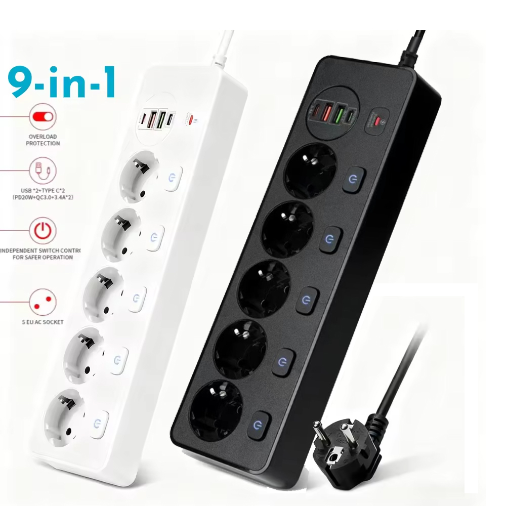 EU KR Smart Power Strip Socket - огляд і ціна Smart Power Strip 4 Outlet Usb