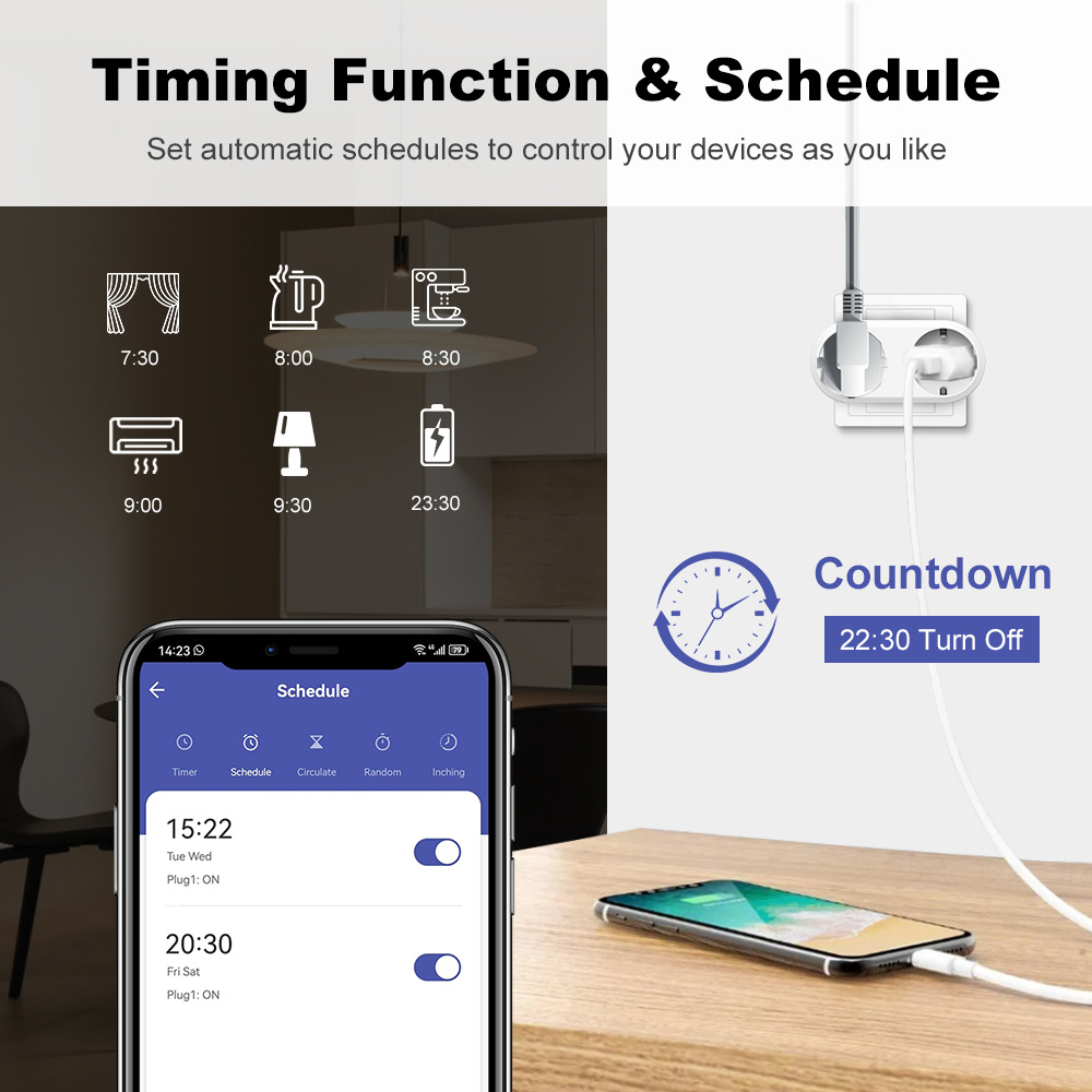 WiFi Smart Plug Dual Outlet 16 - огляд і ціна Smart Socket 16A Tuya App