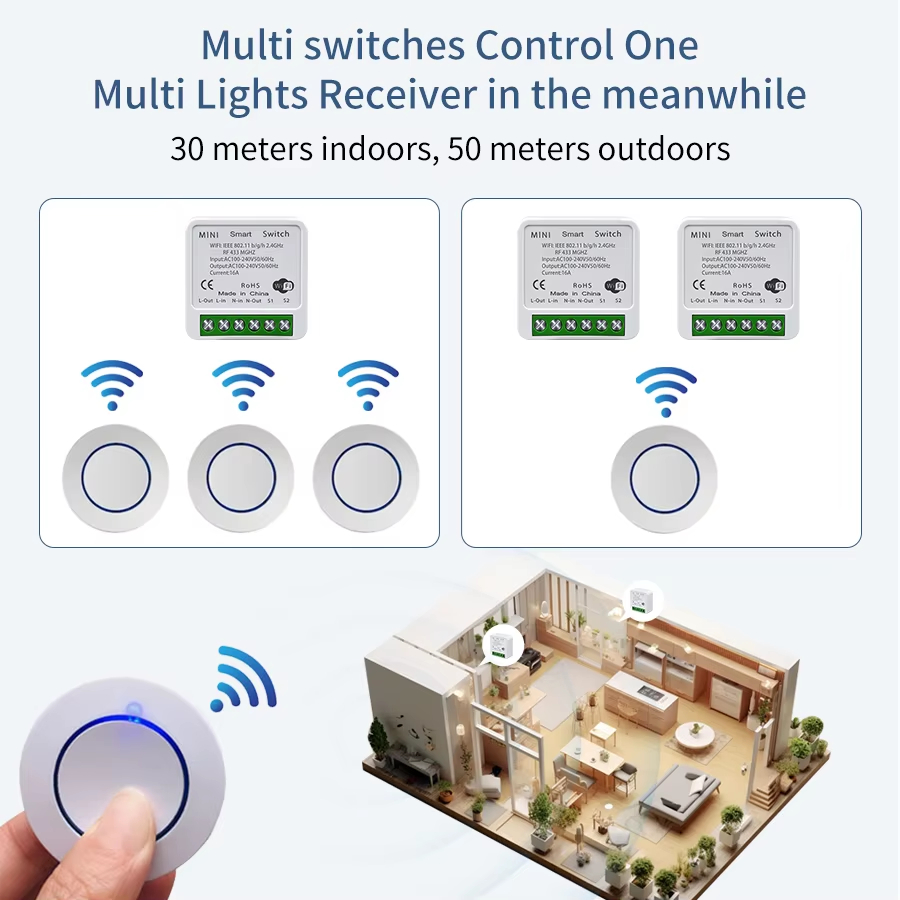 16A RF 433Mhz Wireless Tuya Wi - огляд і ціна Smart Plug Mini Alexa Google
