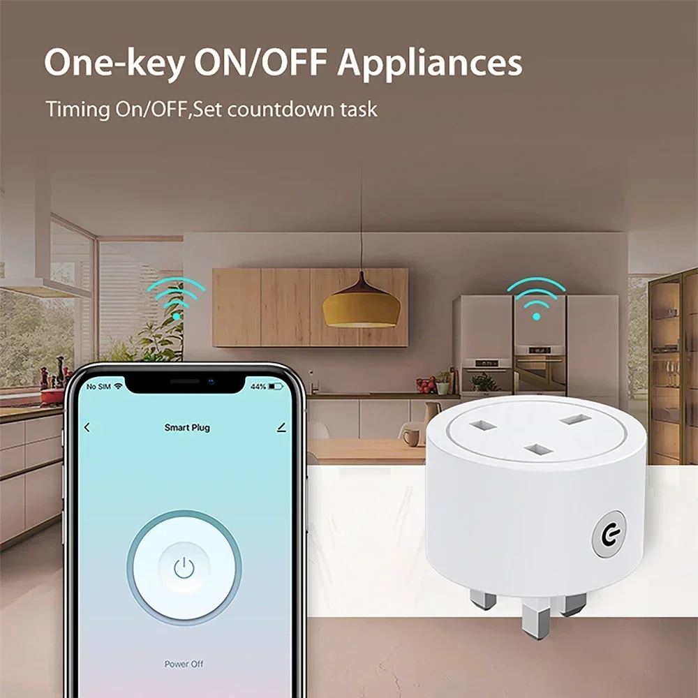 Zigbee Smart Plug 16A UK Socke - огляд і ціна Smart Socket 16A Tuya App