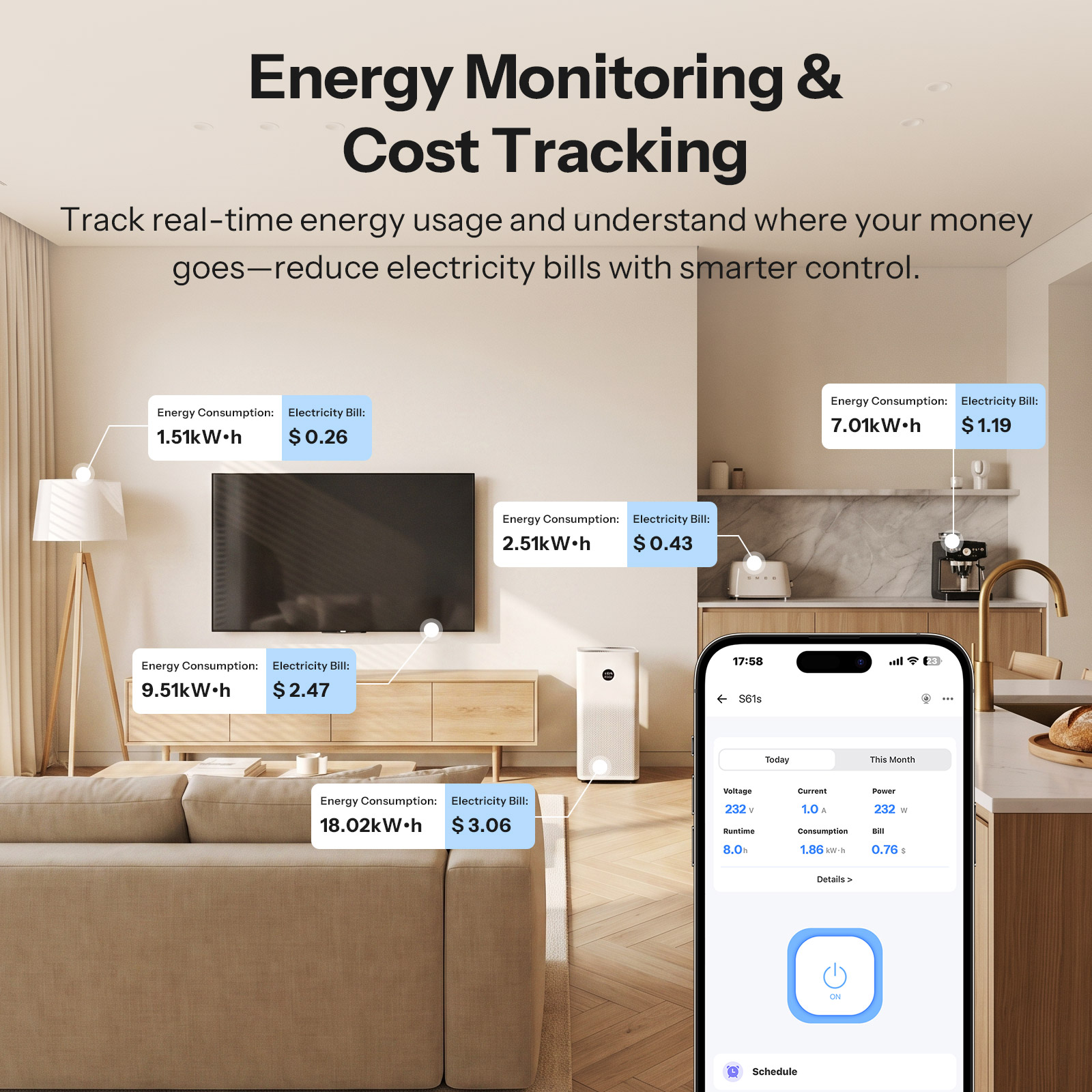 SONOFF S61STPB iPlug Gen2 Type - огляд і ціна Smart Plug Energy Monitoring Wifi