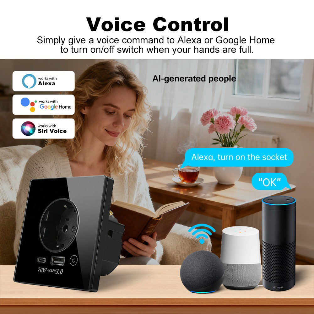 Tuya APP WiFi Smart Wall Socke - огляд і ціна Smart Socket 16A Tuya App