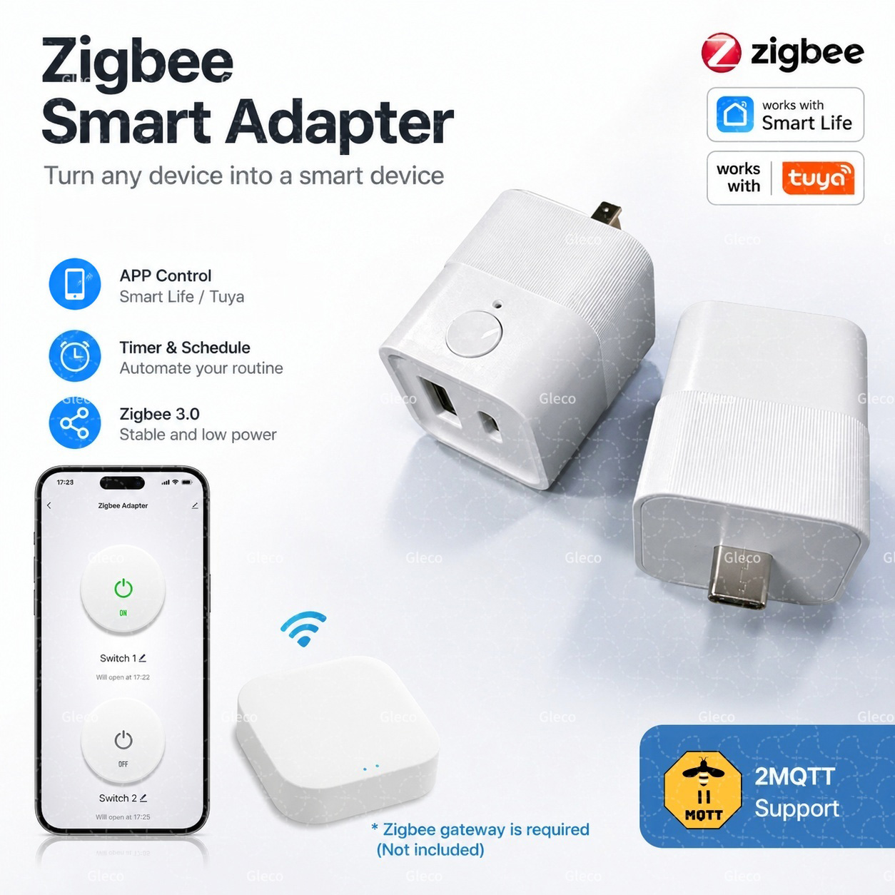 Tuya Zigbee USB Adapter Switch - огляд і ціна Smart Plug Matter Thread