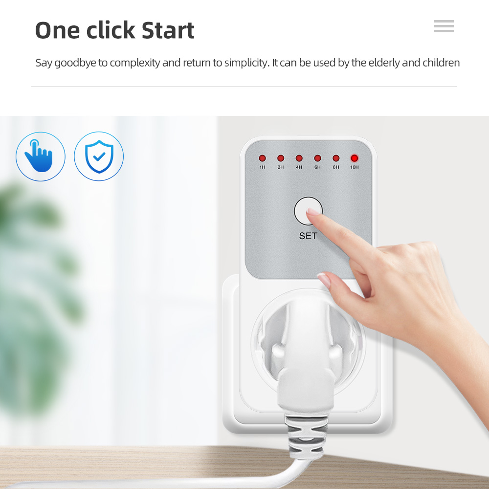 Electronic Wattmeter 10Hr Time - огляд і ціна Smart Socket With Timer Countdown