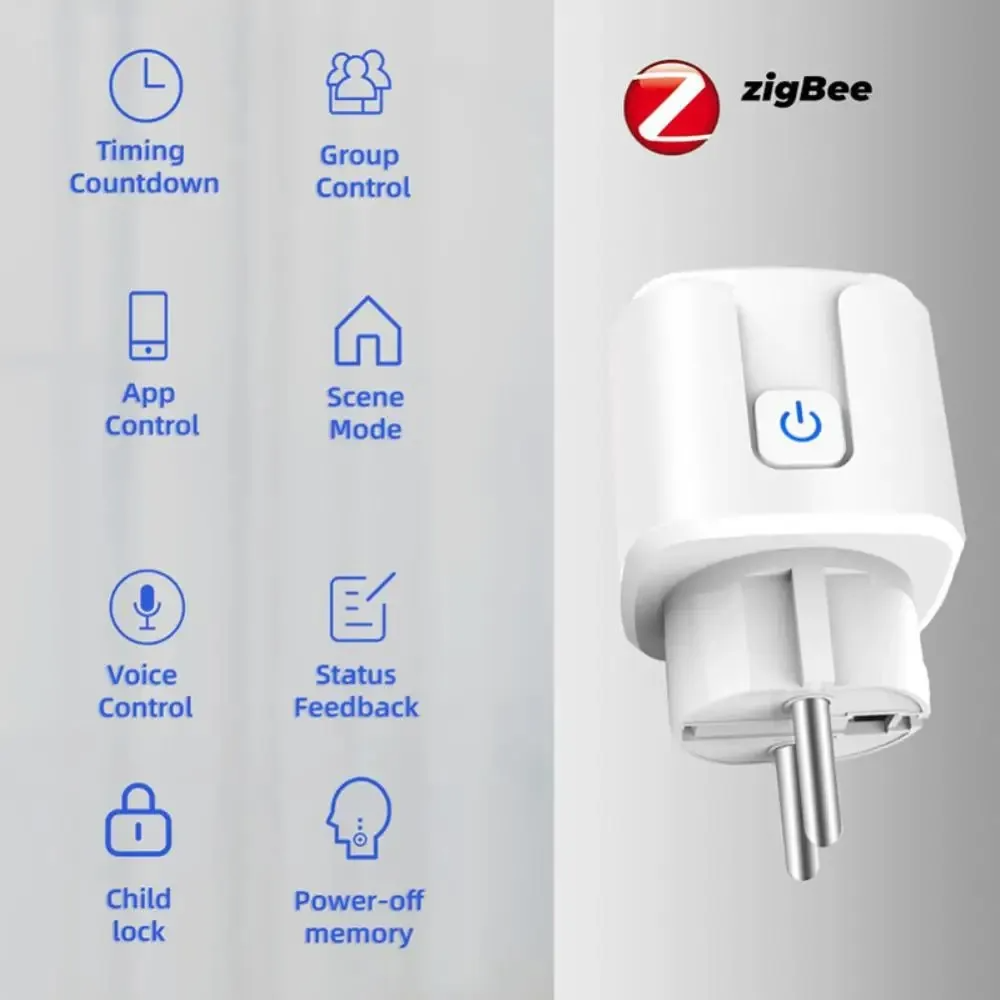 Tuya Zigbee Smart Plug 16A/20A - огляд і ціна Smart Plug Zigbee 16A