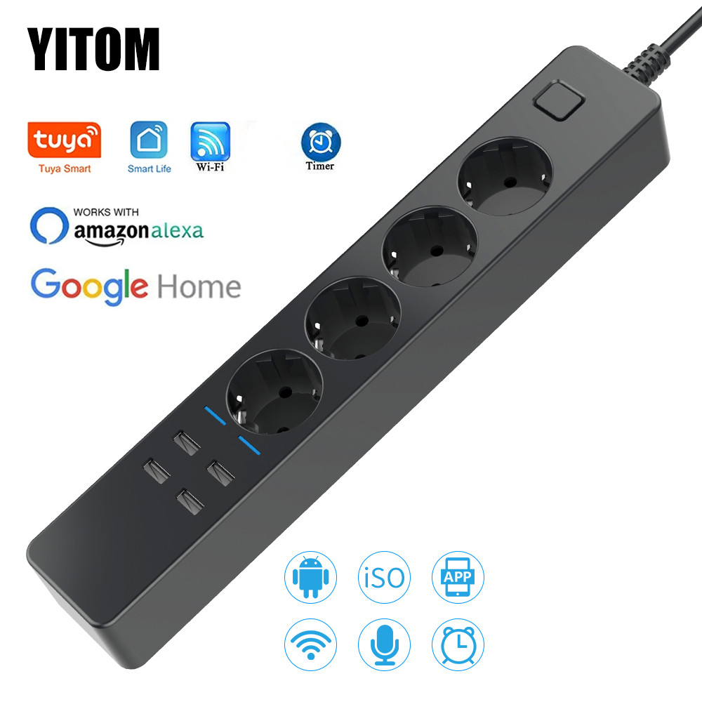 Smart Power Strip Wifi 4 EU Ou - огляд і ціна Smart Power Strip 4 Outlet Usb