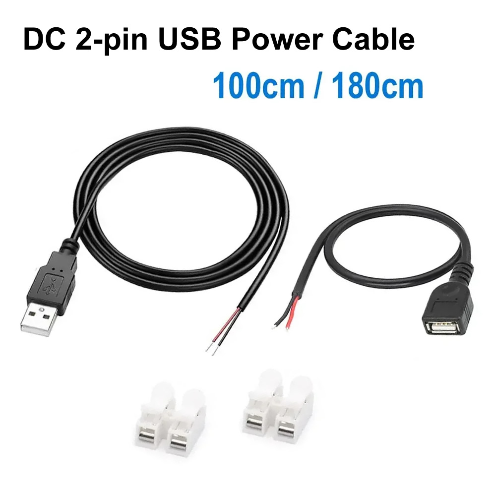 DC 2-pin USB Power Cable USB M - огляд і ціна Smart Plug Matter Thread