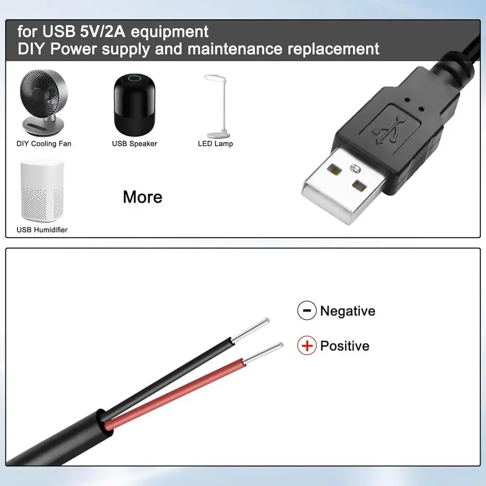 DC 2-pin USB Power Cable USB M - огляд і ціна Smart Plug Matter Thread