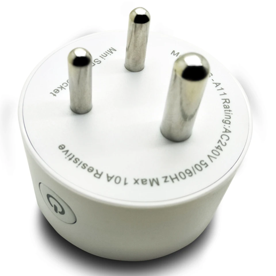 India Round 3 Pins Wi-Fi WiFi  - огляд і ціна Smart Plug Mini Alexa Google