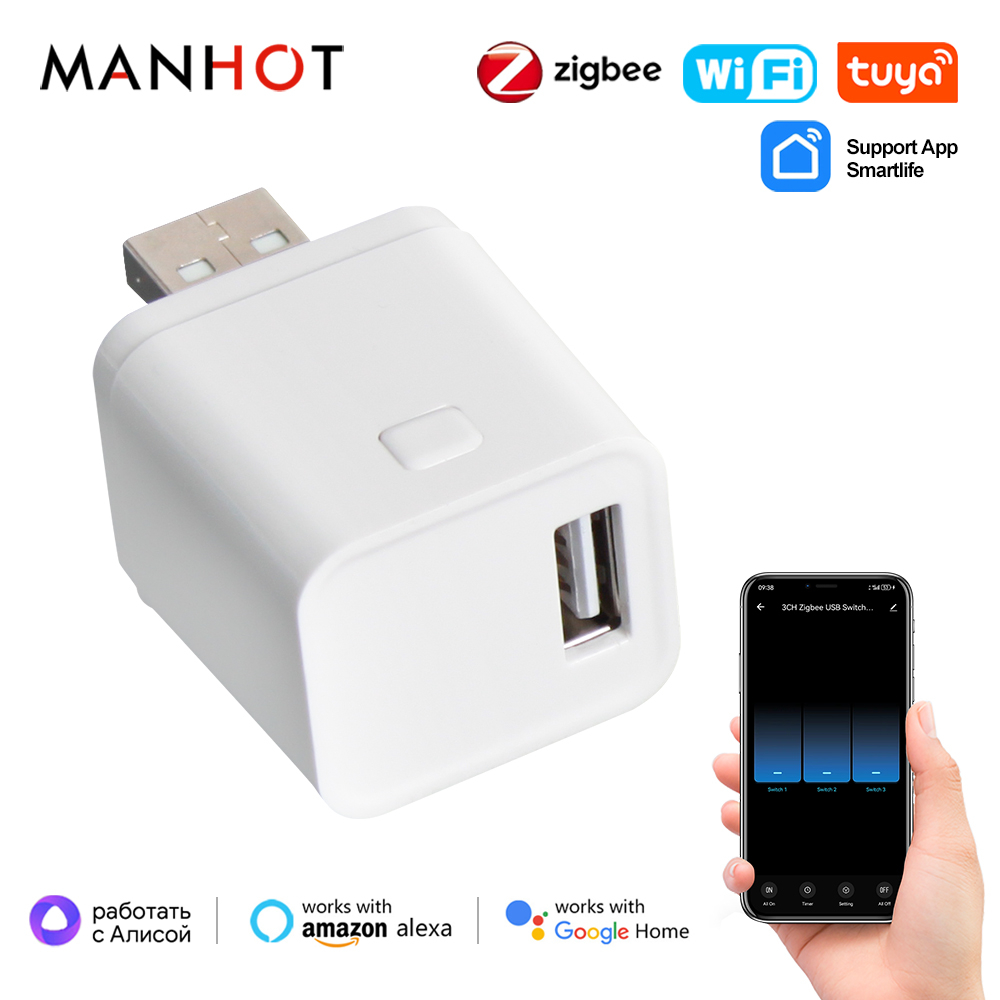 Tuya WiFi/Zigbee Smart Micro U - огляд і ціна Smart Plug Mini Alexa Google