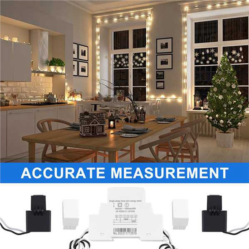 【NOW SAVE】5X 2Phase 3Wires 110 - огляд і ціна Energy Meter Din Rail Wifi