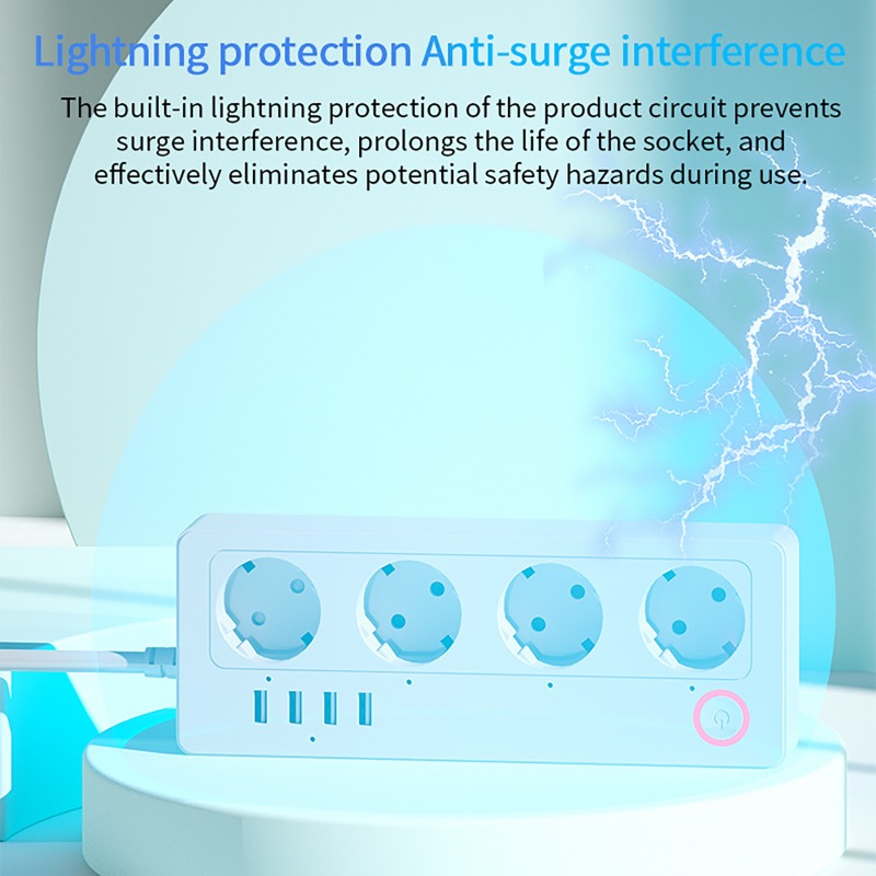 WiFi ZigBee Smart Power Strip  - огляд і ціна Smart Power Strip 4 Outlet Usb