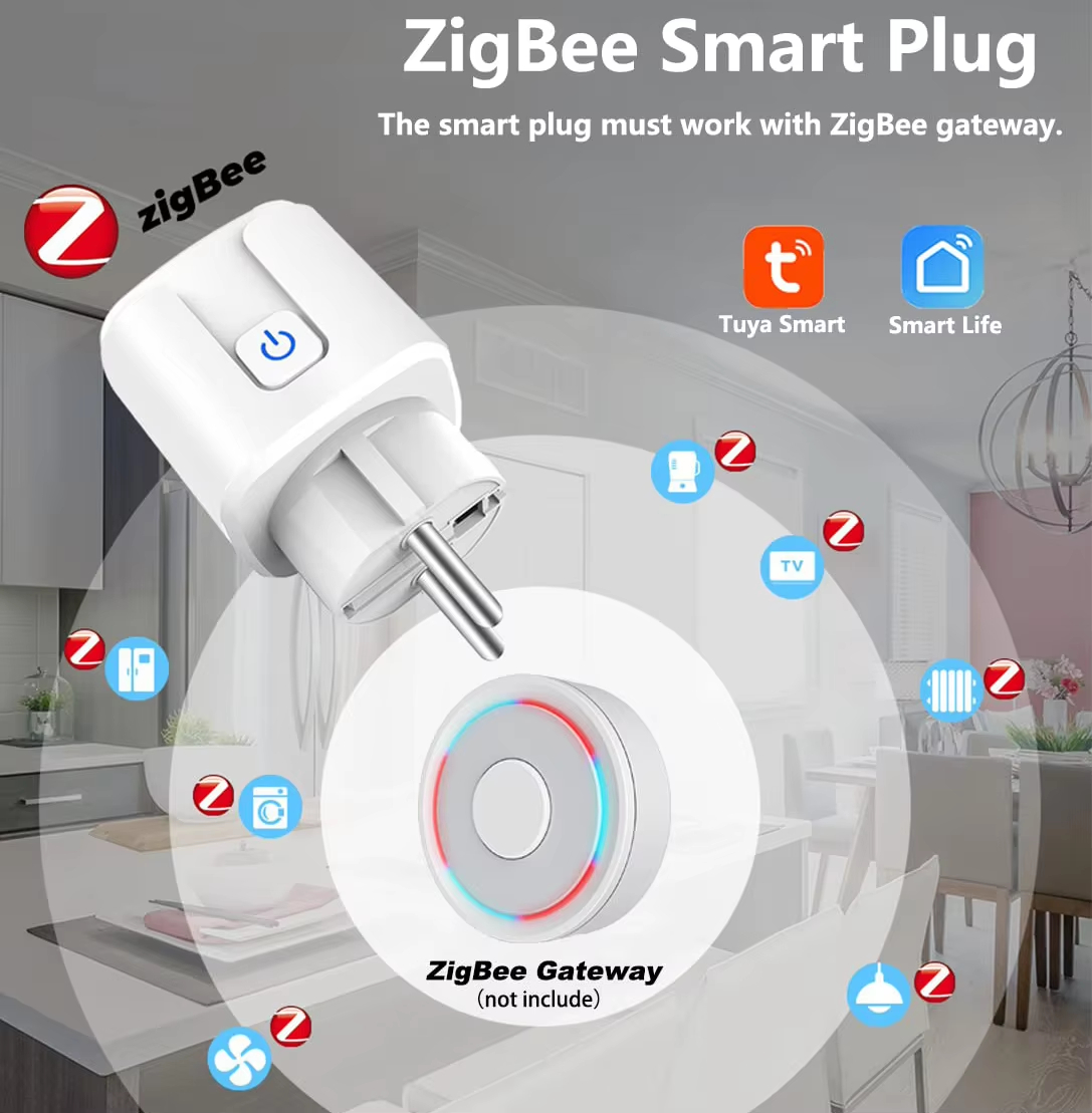16A/20A Tuya ZigBee 3.0 Smart  - огляд і ціна Smart Plug Zigbee 16A