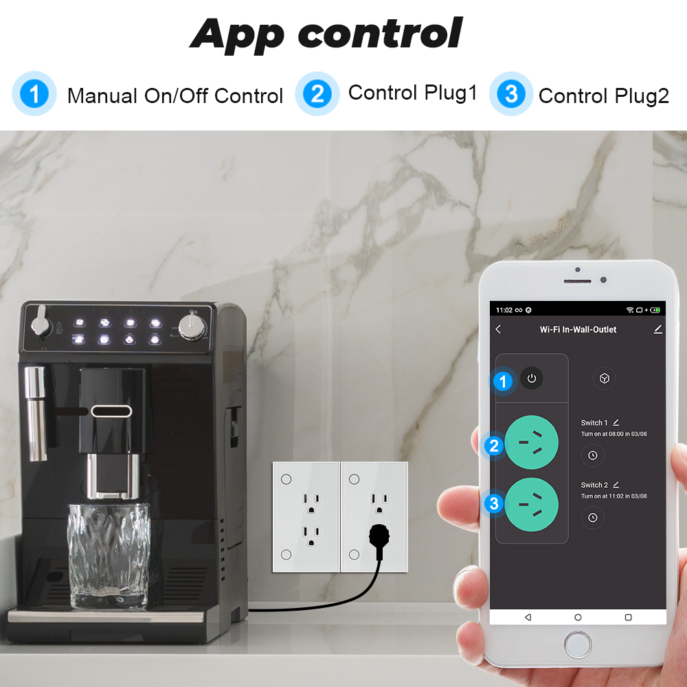 16A Tuya Wifi Socket Us Plug O - огляд і ціна Smart Socket 16A Tuya App