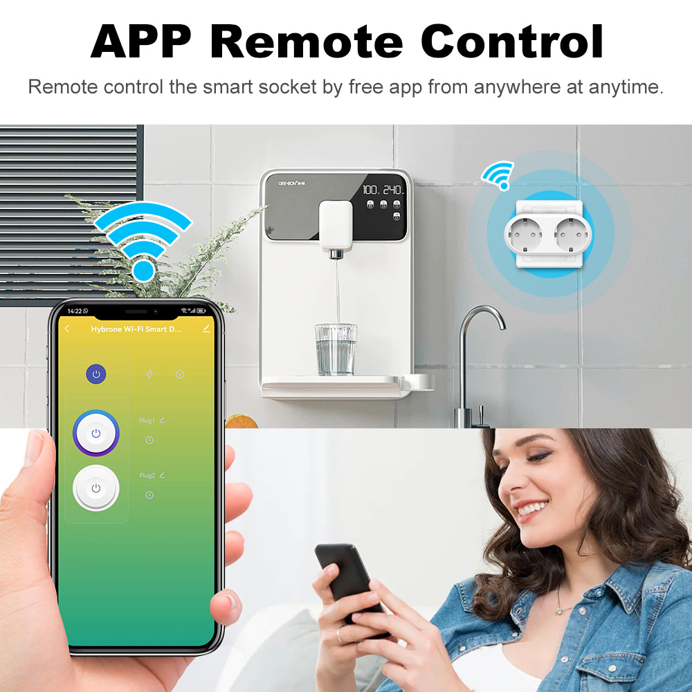 Manhot WIFI Smart Socket 2in1  - огляд і ціна Smart Socket 16A Tuya App