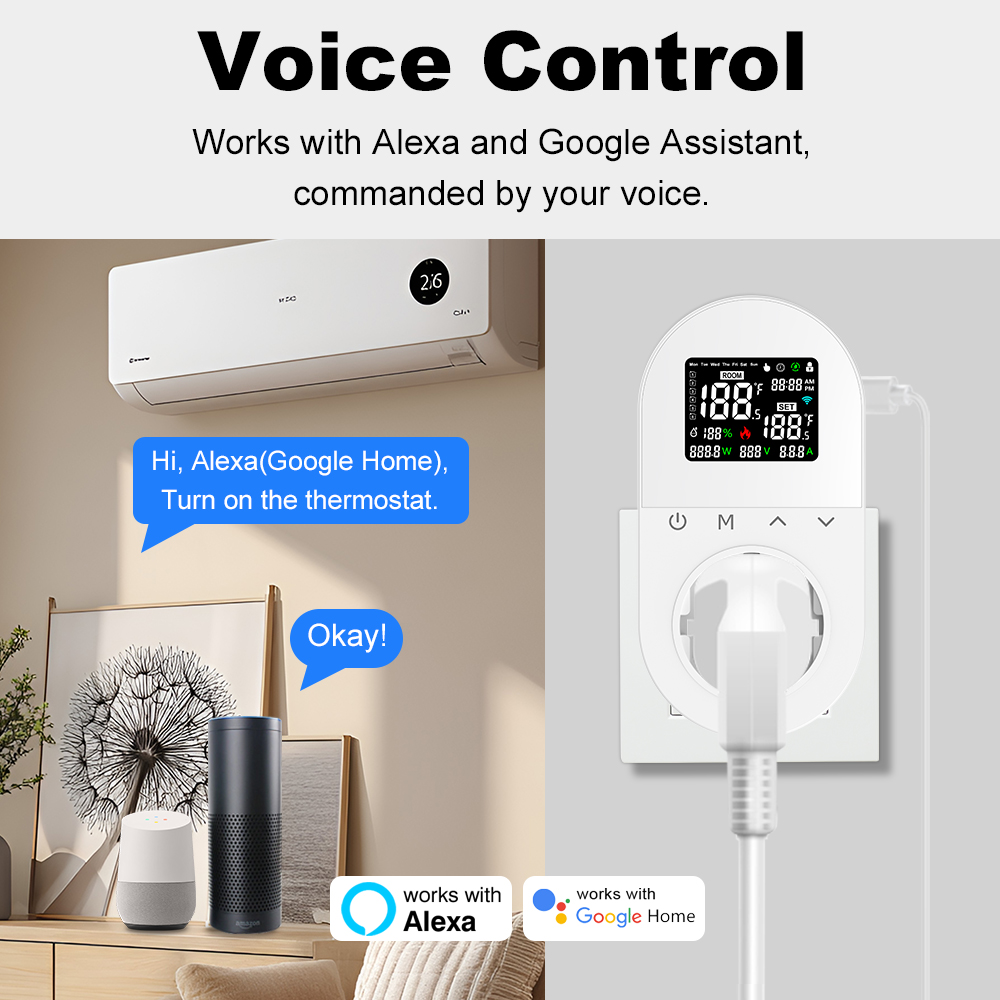 MANHOT 16A WiFi Smart Plug-in  - огляд і ціна Smart Socket 16A Tuya App