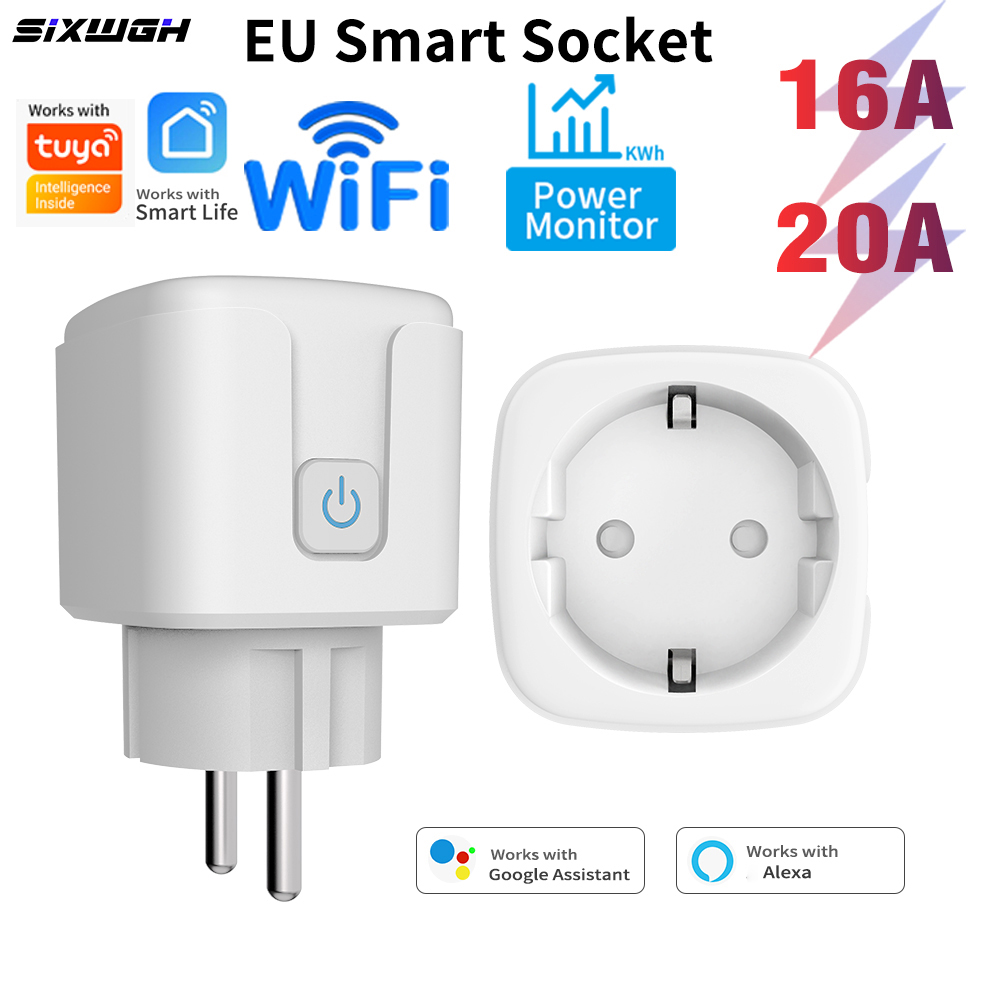 20A/16A Tuya WiFi Smart EU Plu - огляд і ціна Smart Socket With Timer Countdown