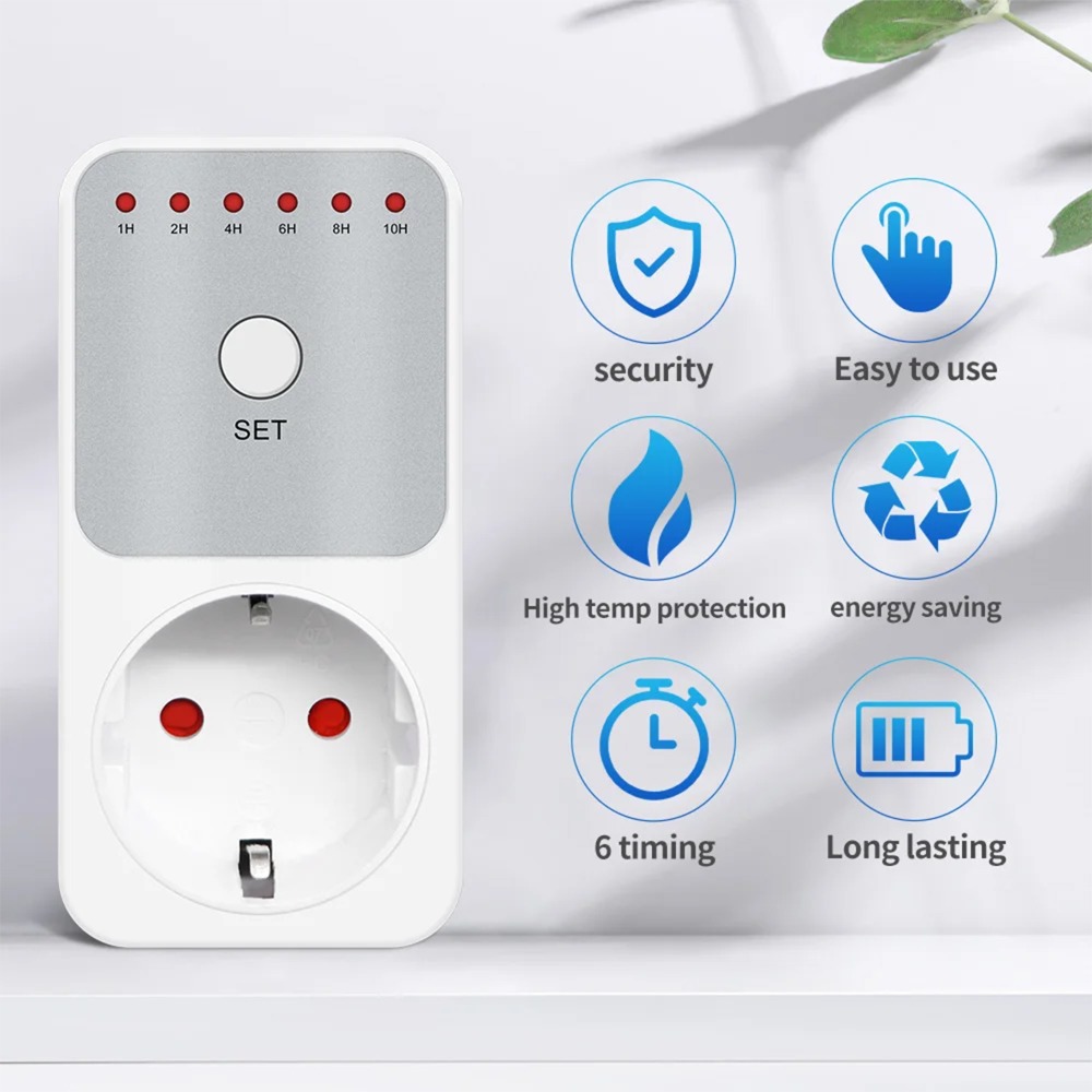 10Hrs Countdown Timer Switch S - огляд і ціна Smart Socket With Timer Countdown