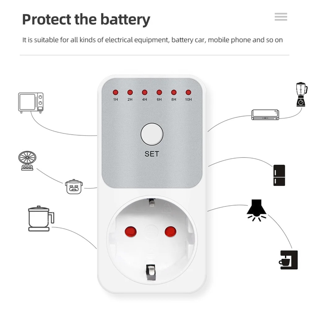 10Hrs Countdown Timer Switch S - огляд і ціна Smart Socket With Timer Countdown