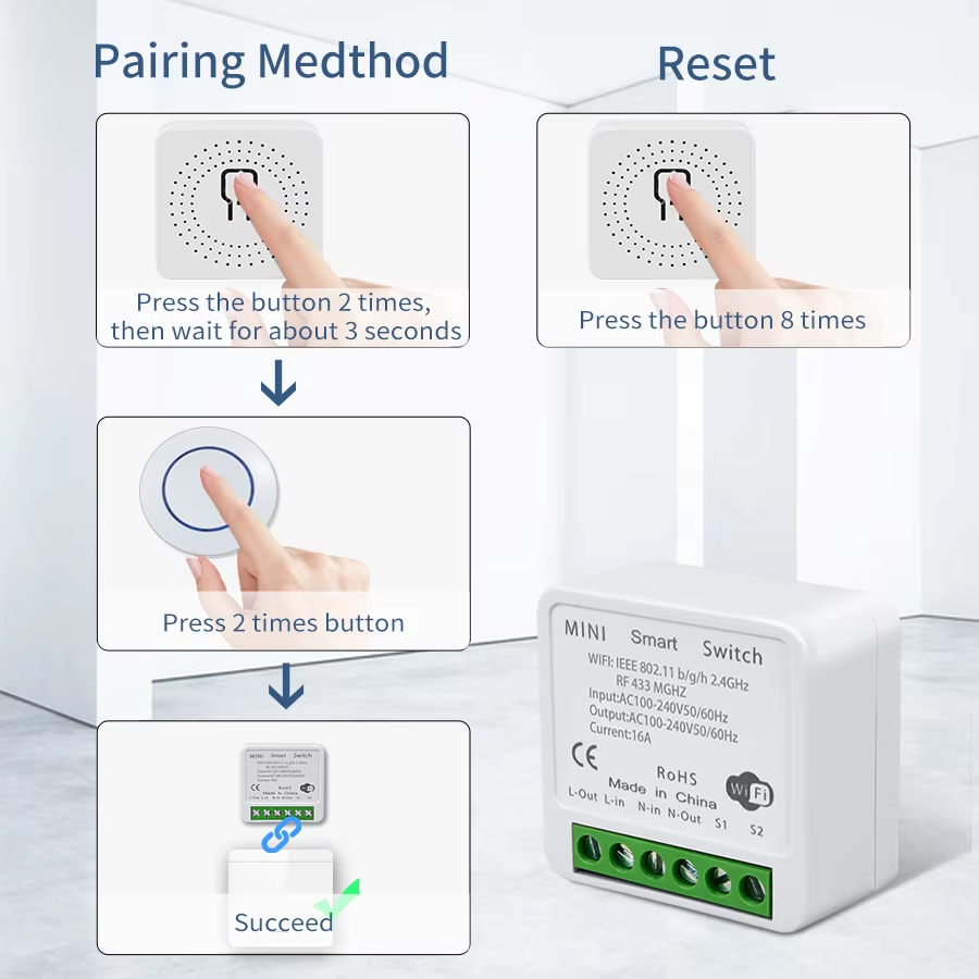 16A/20A RF433Mhz Work With Tuy - огляд і ціна Smart Plug Mini Alexa Google