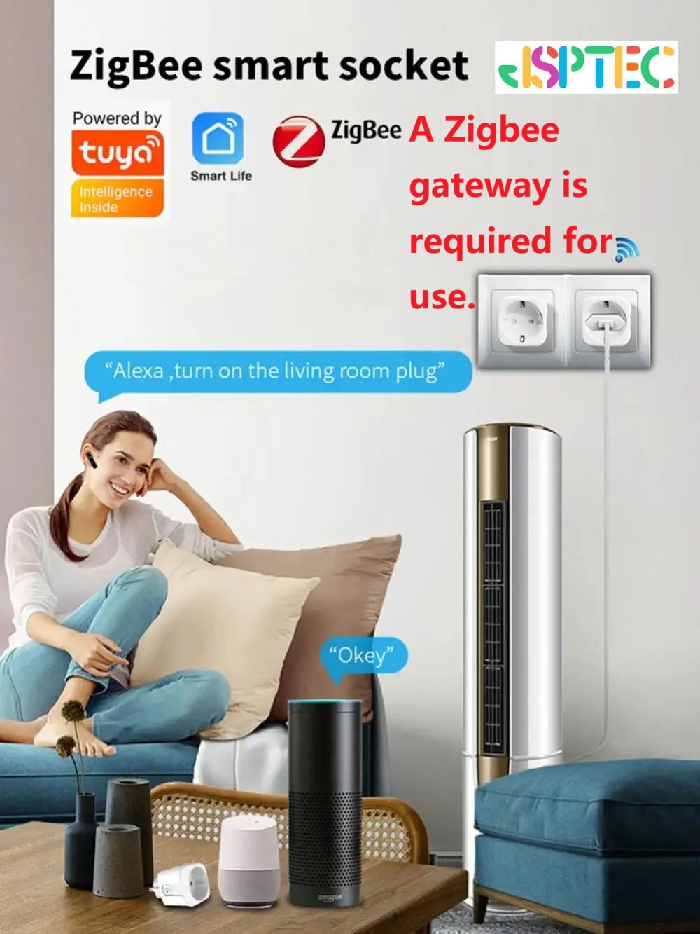 tuya Smart Plug Zigbee EU 16A/ - огляд і ціна Smart Plug Zigbee 16A