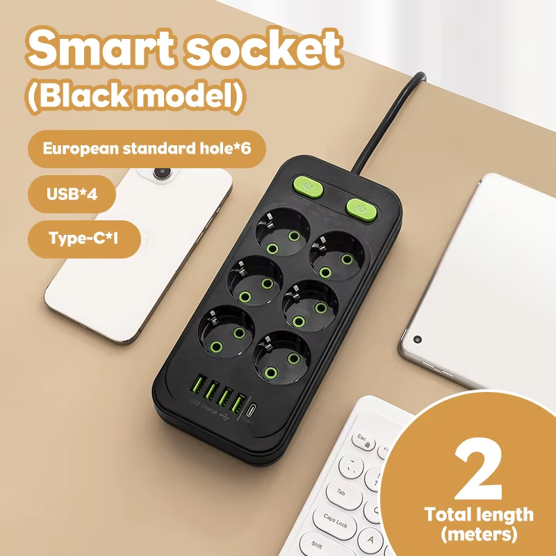 EU Plug AC Outlet Multitap Pow - огляд і ціна Smart Plug Surge Protector