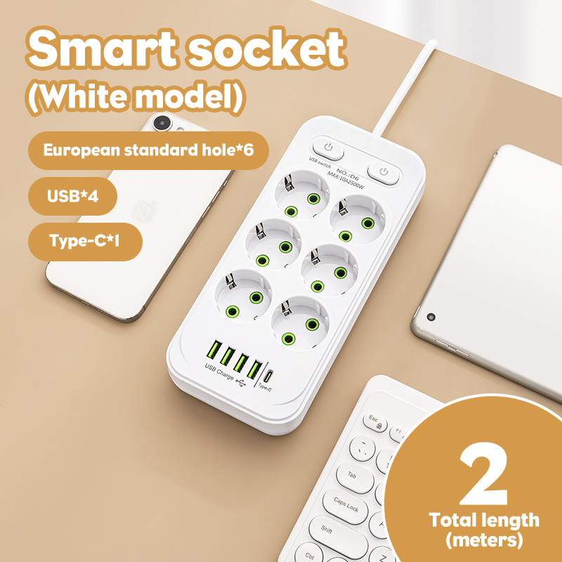 EU Plug AC Outlet Multitap Pow - огляд і ціна Smart Plug Surge Protector