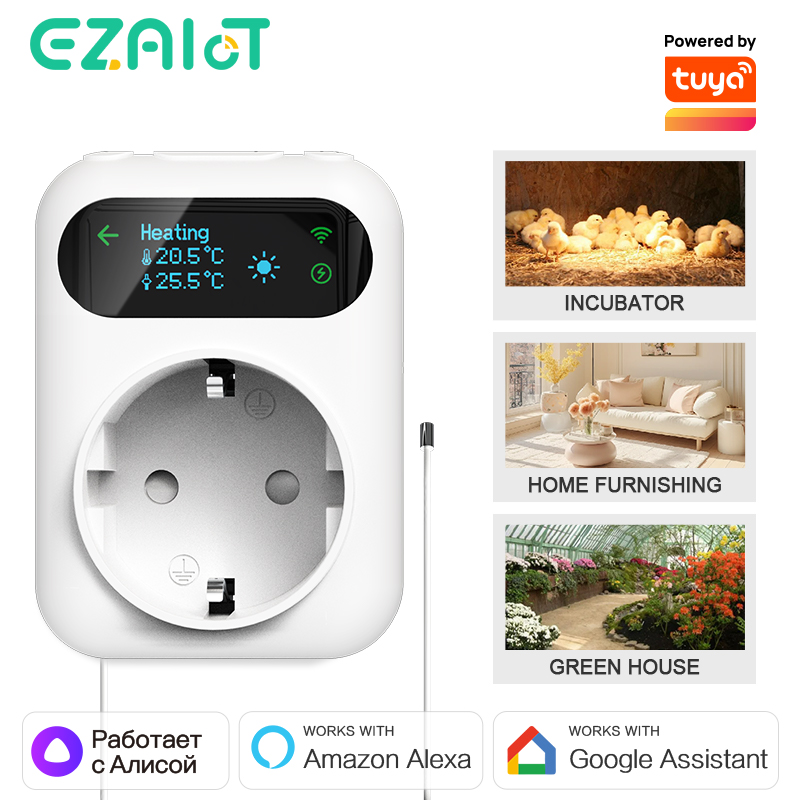 WiFi Digital Socket Thermostat - огляд і ціна Smart Socket With Timer Countdown