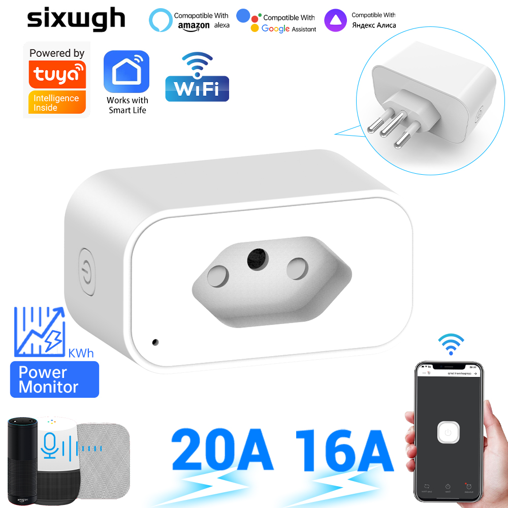 Tuya WiFi Smart Socket Brazil  - огляд і ціна Smart Socket With Timer Countdown