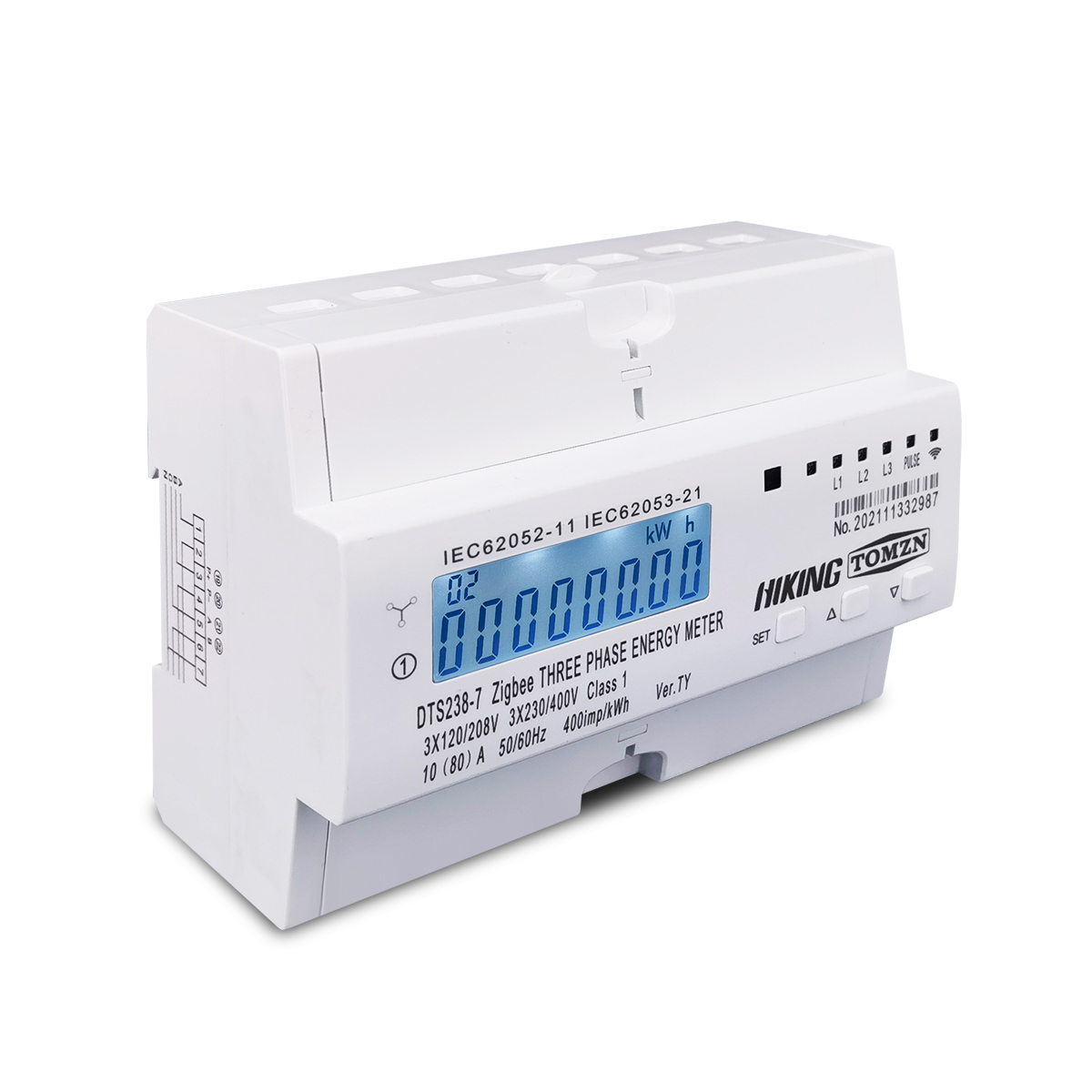 TOMZN 80A 3 Phase Zigbee Gatew - огляд і ціна Energy Meter Din Rail Wifi