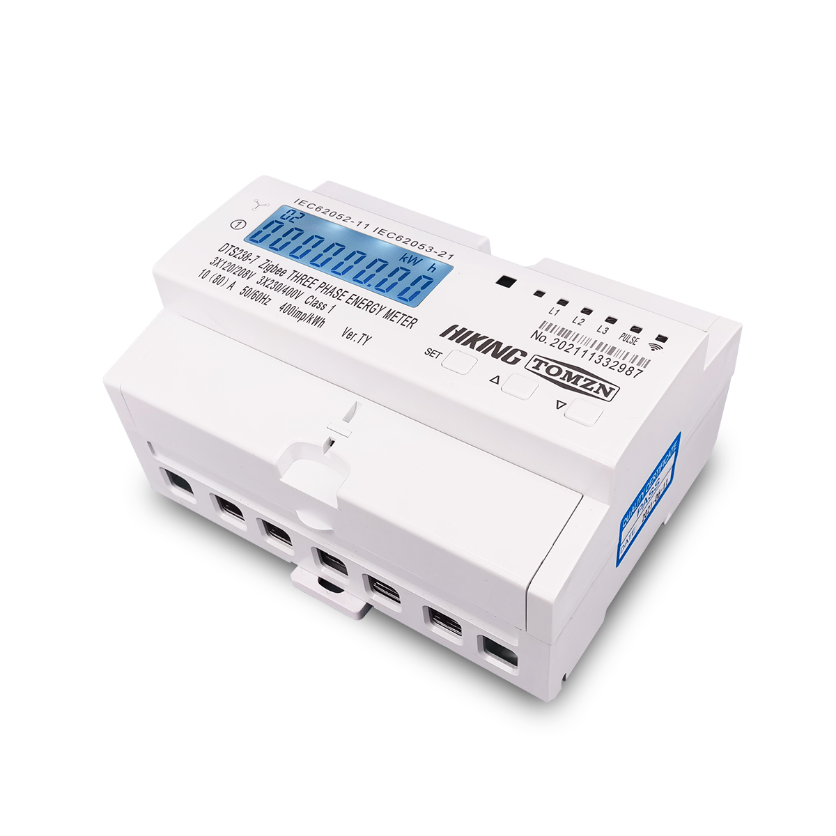 TOMZN 80A 3 Phase Zigbee Gatew - огляд і ціна Energy Meter Din Rail Wifi