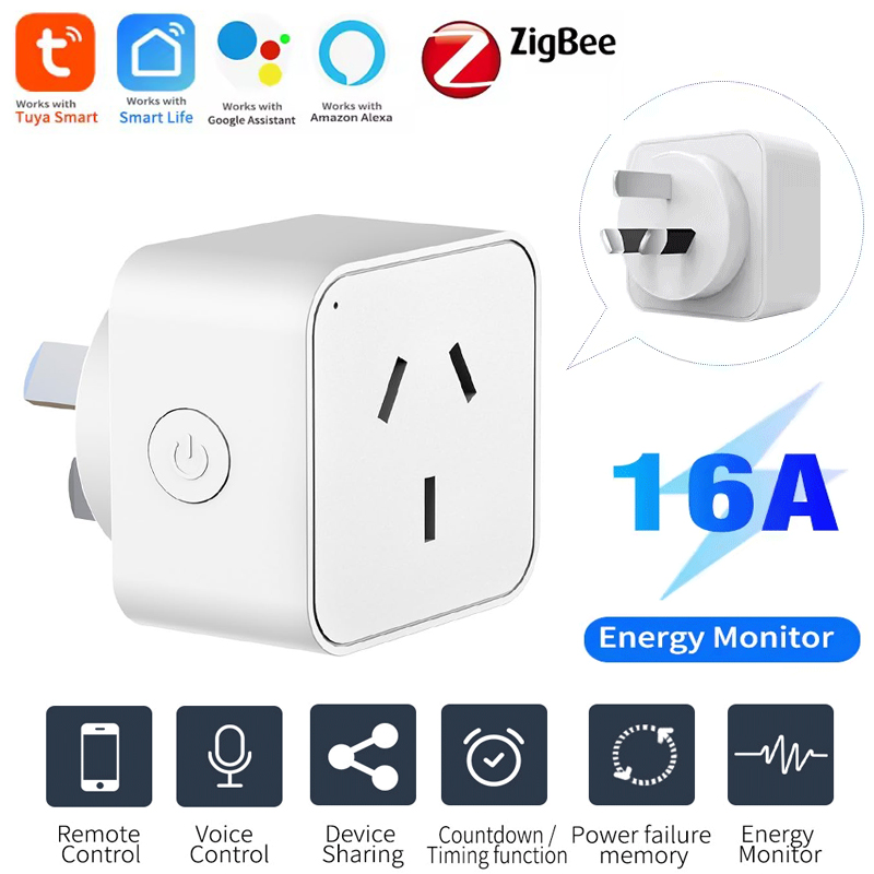 Tuya Zigbee 3.0 Smart Socket A - огляд і ціна Smart Plug Zigbee 16A